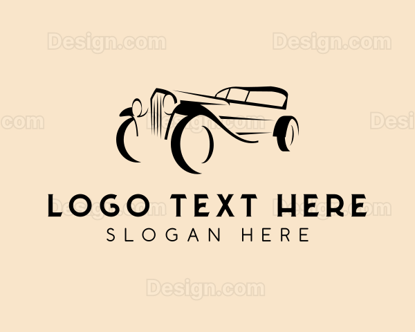 Retro Car Restoration Logo