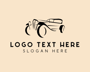 Retro Car Restoration Logo