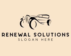 Retro Car Restoration logo design