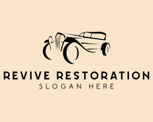 Retro Car Restoration logo