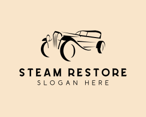 Retro Car Restoration logo design