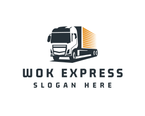 Express Delivery Truck logo design