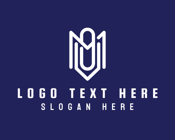 Letter Om logo example 4