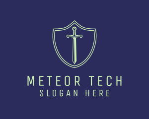 Tech Sword Shield logo design