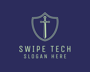 Tech Sword Shield logo design