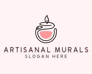 Scented Candle Decor logo design