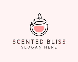 Scented Candle Decor logo design