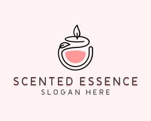 Scented Candle Decor logo design