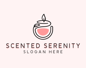 Scented Candle Decor logo design