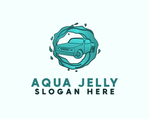 Aqua Car Wash Service logo design