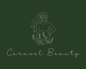 Natural Beauty Model logo design