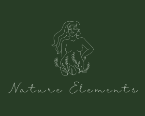 Natural Beauty Model logo design