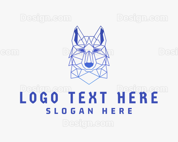 Geometric Wolf Gaming Logo