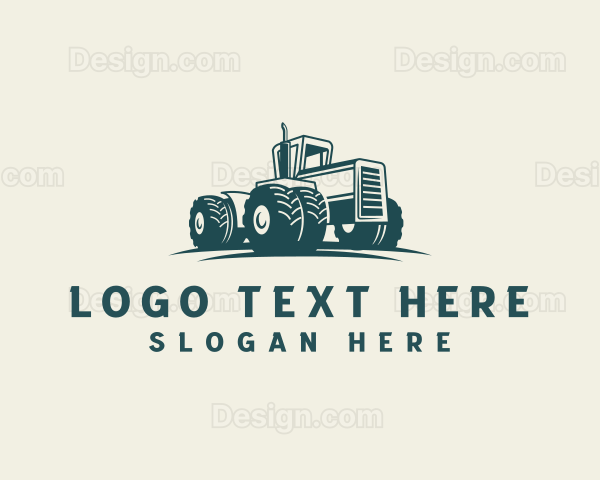 Tractor Farming Harvest Logo