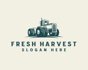 Tractor Farming Harvest logo design