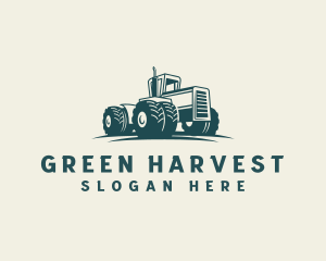 Tractor Farming Harvest logo design