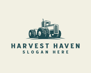 Tractor Farming Harvest logo design