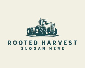 Tractor Farming Harvest logo design