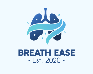 Clean Respiratory Lungs logo design