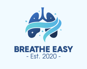 Clean Respiratory Lungs logo design