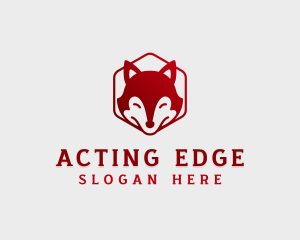 Wild Fox Hexagon logo design