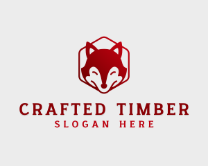 Wild Fox Hexagon logo design