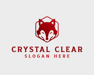 Wild Fox Hexagon logo design