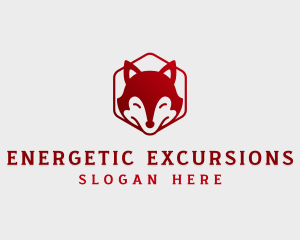 Wild Fox Hexagon logo design