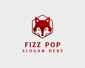 Wild Fox Hexagon logo design