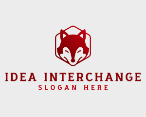 Wild Fox Hexagon logo design