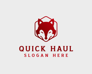 Wild Fox Hexagon logo design