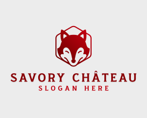 Wild Fox Hexagon logo design