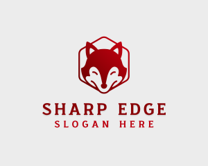 Wild Fox Hexagon logo design