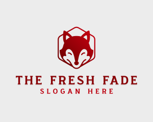 Wild Fox Hexagon logo design