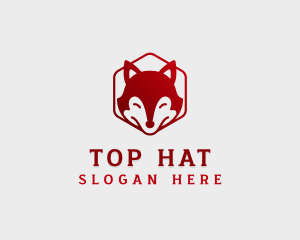 Wild Fox Hexagon logo design