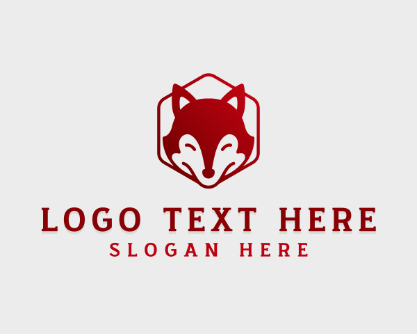 Red Fox logo example 4