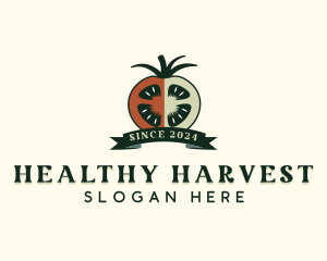 Homegrown Healthy Tomato logo design