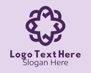 Violet Flower Massage Logo