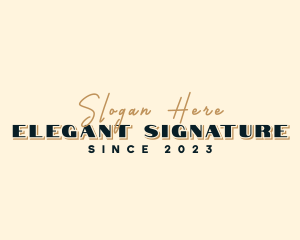 Elegant Cursive Business logo design