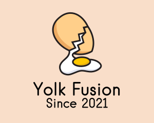 Organic Egg Yolk  logo design