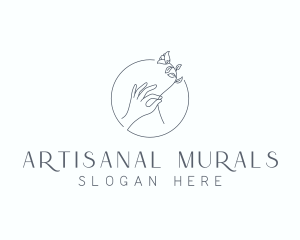 Wedding Flower Arrangement logo design