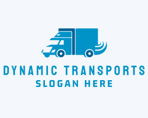 Freight Transportation Truck  logo design