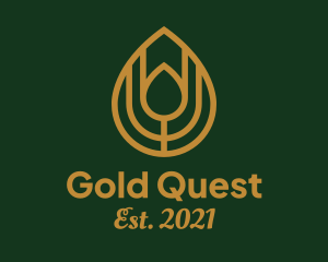 Gold Oil Extract  logo design