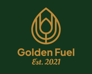 Gold Oil Extract  logo design