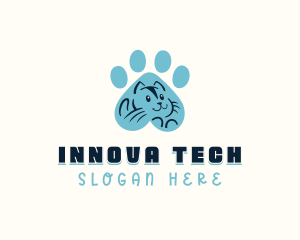 Feline Cat Paw logo