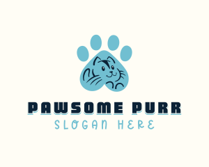 Feline Cat Paw logo