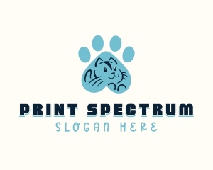 Feline Cat Paw logo design