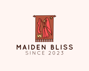 Medieval Maiden Banner Flag logo