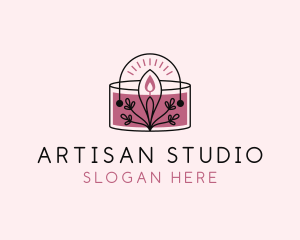 Candle Spa Decor logo design