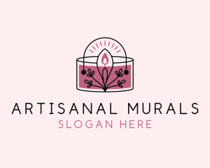 Candle Spa Decor logo design